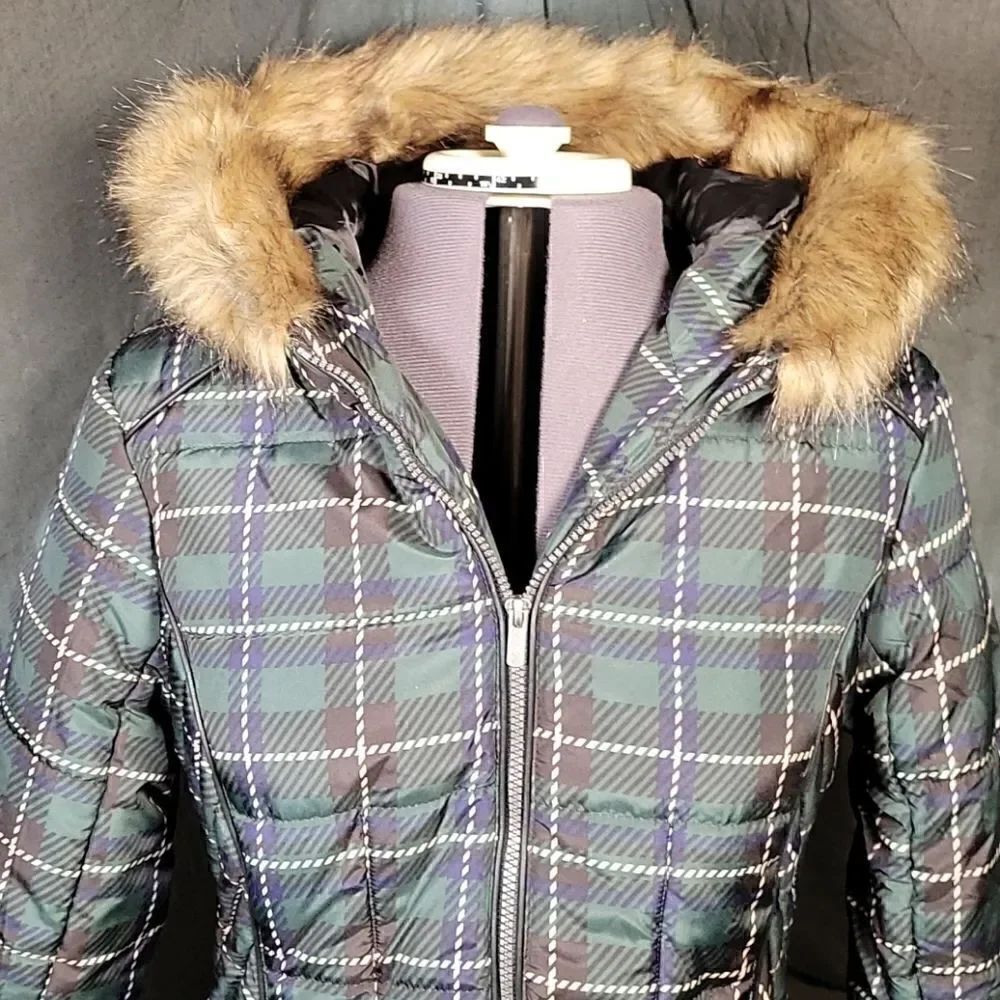 Celebrity Pink Juniors' Faux-Fur Hooded Puffer Coat Sz M - Picture 6 of 13